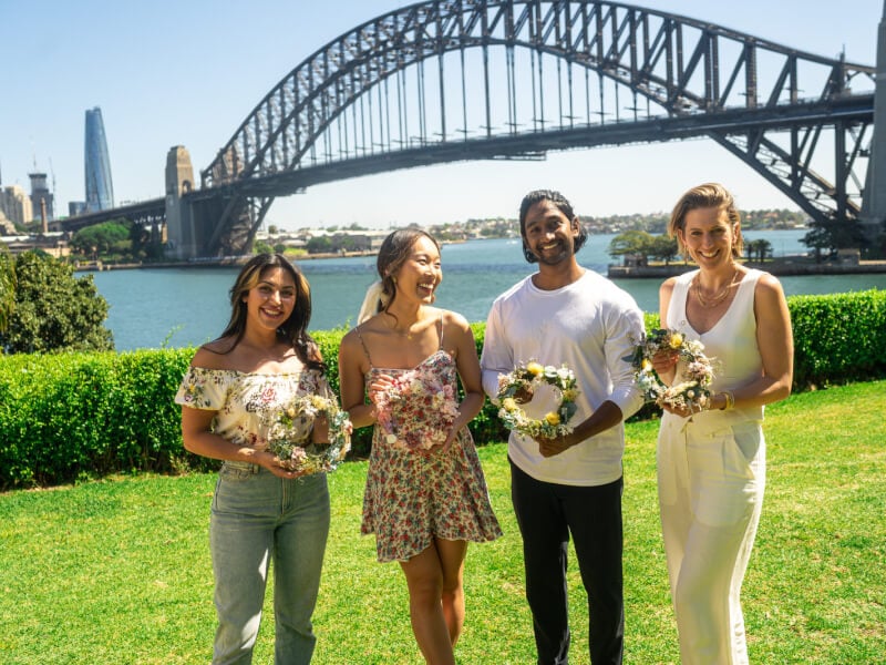 Christmas wreath making in Sydney